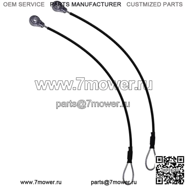 2 х кабеля задней двери M159508, совместимый с John Deere Gator XUV 625i XUV 825i HPX615E HPX815E - Image 2