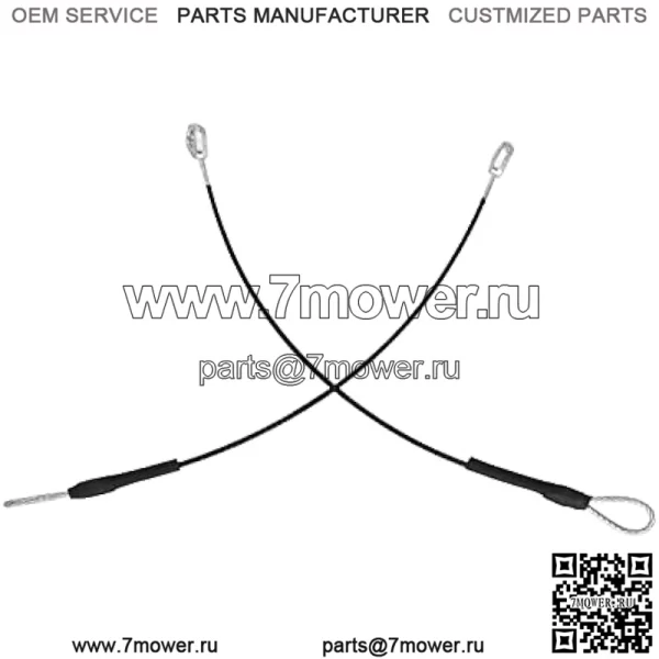 Кабель задней двери M159508, 2 шт., совместим с John Deere Gators M TE TH TX XUV HPX615E HPX815E XUV865R XUV825E XUV825M XUV835E XUV835M XUV835R XUV855E XUV865E XUV865M