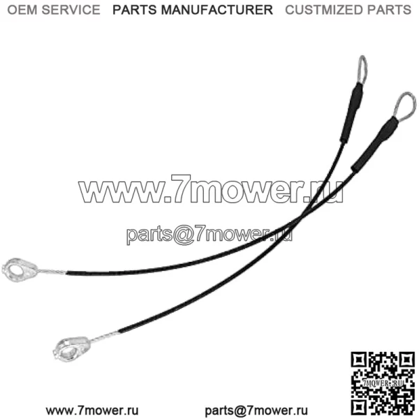Кабель задней двери M159508, 2 шт., совместим с John Deere Gators M TE TH TX XUV HPX615E HPX815E XUV865R XUV825E XUV825M XUV835E XUV835M XUV835R XUV855E XUV865E XUV865M - Image 2