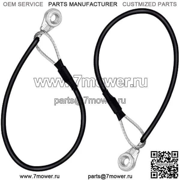 M159508 Трос задней двери, совместимый с внедорожником John Deere Gators M TE TH TX XUV TH 6x4 HPX615E HPX815E XUV865R XUV825E (2 шт.)