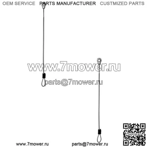 2x троса задней двери M159508 Подходит для John Deere Подходит для Gator HPX615E HPX815E