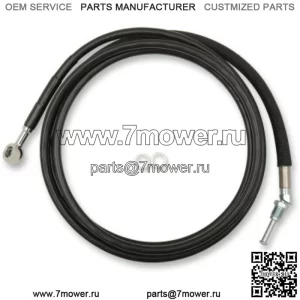 80 1/8" черный винил +10 удлиненный трос гидравлического сцепления Harley Touring FLH 17+ (для: Harley-Davidson)