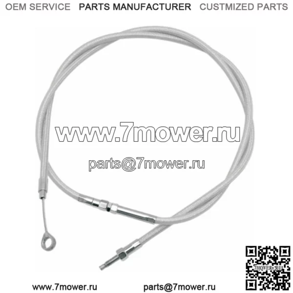 Motion-Pro 72,5" 12" Удлиненный трос сцепления из нержавеющей стали 87-99 Harley Touring (Для: Harley-Davidson)