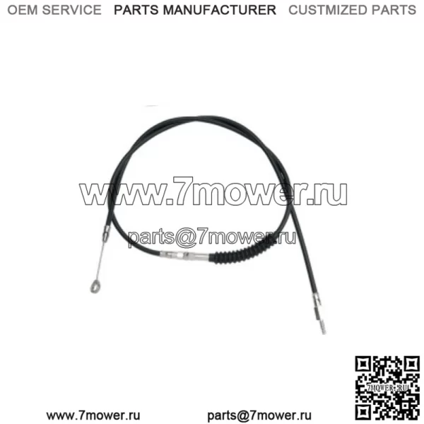 HE 72 11/16" Черный винил 10+ Трос сцепления увеличенной длины Harley Touring 08-16 (Для: Harley-Davidson)