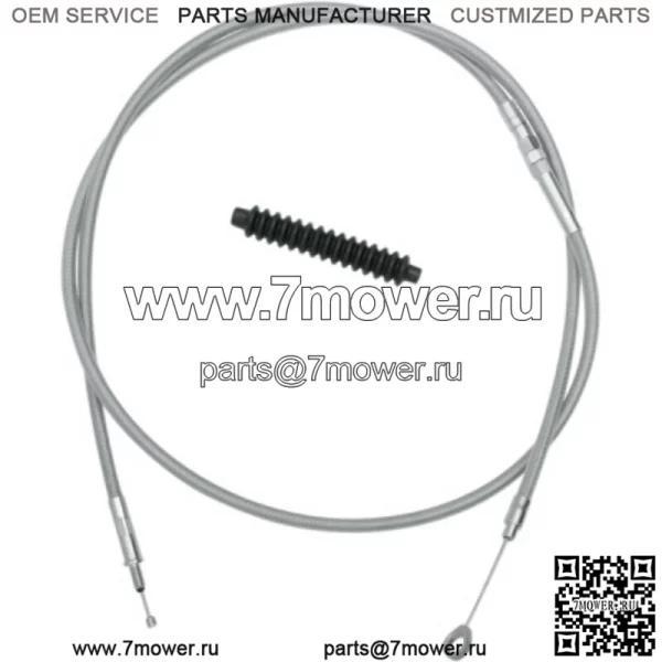 80 дюймов +12, нержавеющая сталь, 3 1/8 дюйма, трос сцепления 08-13 Harley Touring (для: Harley-Davidson)