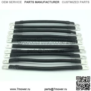 Кабели аккумуляторной батареи тележки для гольфа, 4 AWG, 9 ДЮЙМОВ, для EZ-GO, Yamaha, Club Car, упаковка из 10 шт.