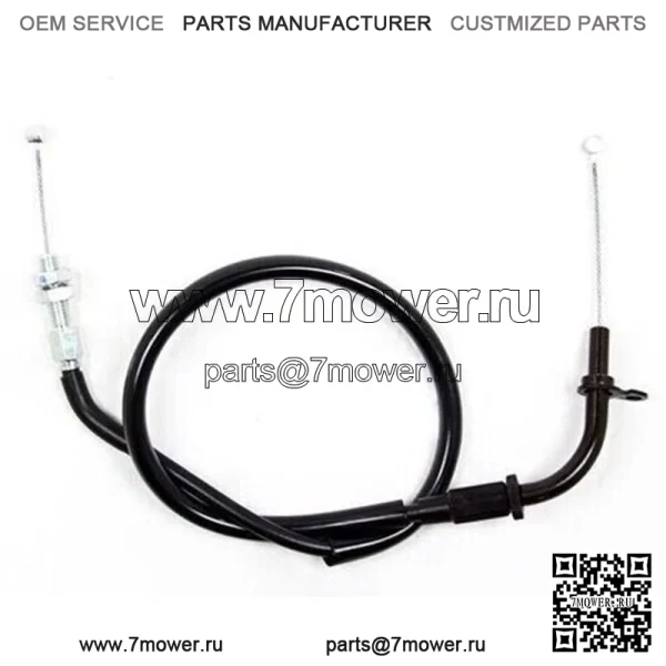 02-0231 Черный виниловый трос дроссельной заслонки Honda CBR600F 87-90 NOS H2 (для: Honda)