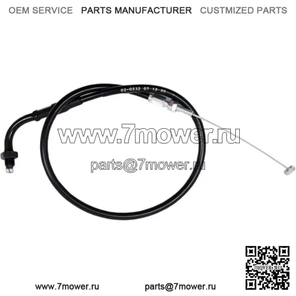 02-0232 Черный виниловый трос дроссельной заслонки (для: Honda)