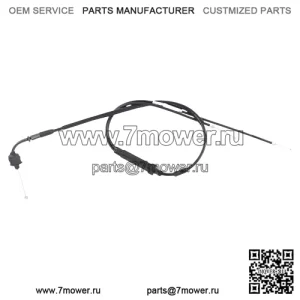 1981-2009 Yamaha PW 50 Offroad, черный виниловый трос дроссельной заслонки