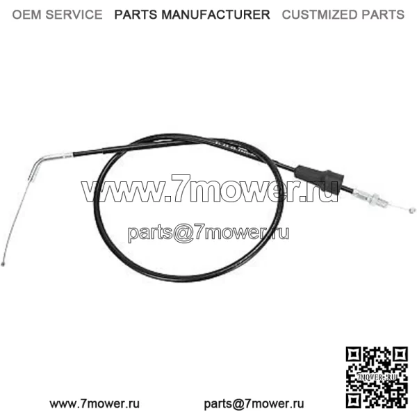 04-0293 - Черный виниловый трос дроссельной заслонки Kawasaki,Suzuki KLX 125 L,DR-Z (для: Suzuki)