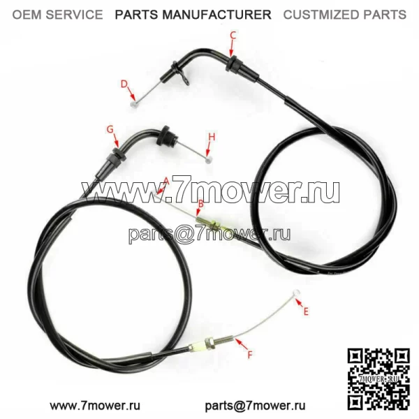 Трос дроссельной заслонки для мотоцикла Suzuki 58300-01DB0-000 GS500 GS500F 2001-2009 (для: Suzuki) - Image 3