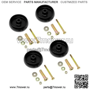(4) пластиковые колеса косилки для John Deere G100 L100 L105 L107 L110 L120 L130