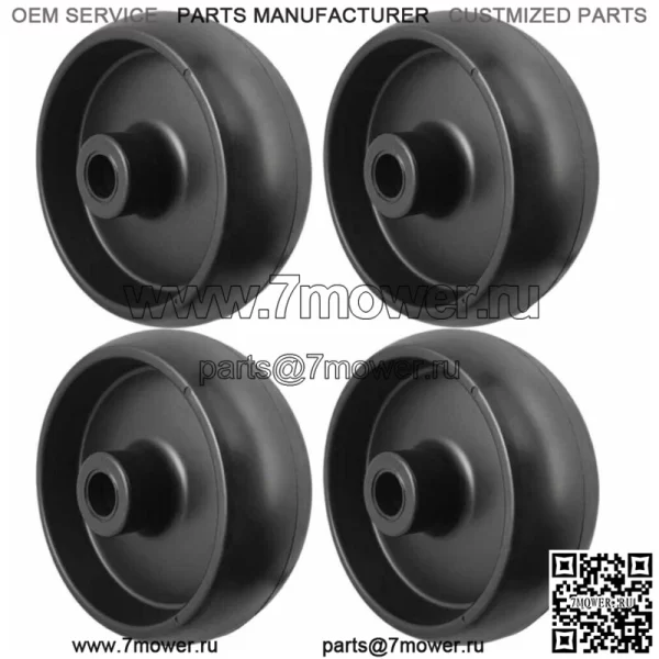 Колесо деки заменяет John Deere GX10168 Z225 Z245 Z425 L100 L130 G100, комплект из 4 шт.
