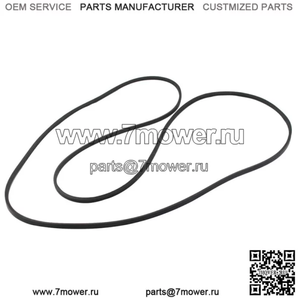 Плоский ремень подходит для John Deere L120 L130 145 D140 LA145 GX21833 GX20571 Черный мю - Image 2
