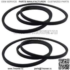 2 ремня привода деки для John Deere GX21833 GX20571 D140 D150 D160 L120 L130 145