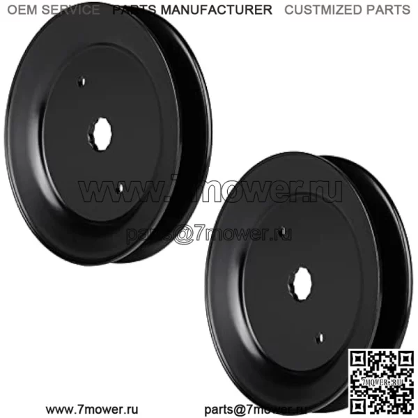 Шкив шпинделя деки заменяет AYP Husqvarna Dixon 129206 153532 173435 532173435,AYP Poulan Husqvarna 2348LS 2748GLS GTH2648 GTH264 LT120 LT141,2 Pack