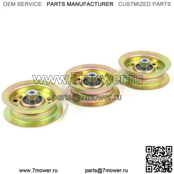 (Упаковка из 3 шт.) Плоский натяжной шкив для газонокосилки TimeCutter SS 5060 74632 2013 г.