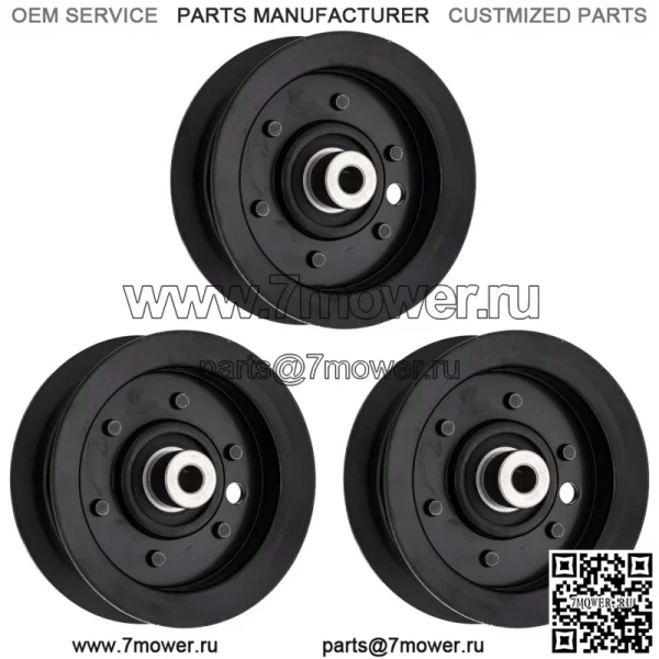 Комплект плоских натяжных шкивов для TimeCutter SS5000 Z4200 106-2175 132-9420, 3 шт.