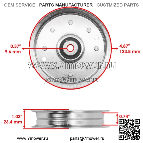 Приводные шкивы для Cub Cadet CC760 MTD Craftsman Columbia SP33 Troy Bilt TBWC33XP - Image 2
