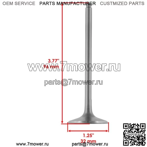 4 впускных и выпускных клапана для Polaris Ranger RZR 570 12-16/RZR XP 4 900 12-13 (для: Polaris Sportsman 570) - Image 2