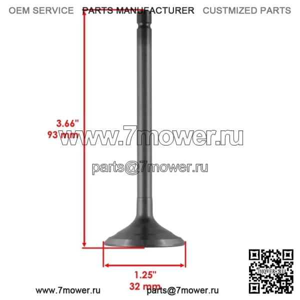 Впускной и выпускной клапан для Yamaha YFM660R Raptor 660 2001-2005 гг. (Для: Yamaha Rhino 660 2006 г.) - Image 3