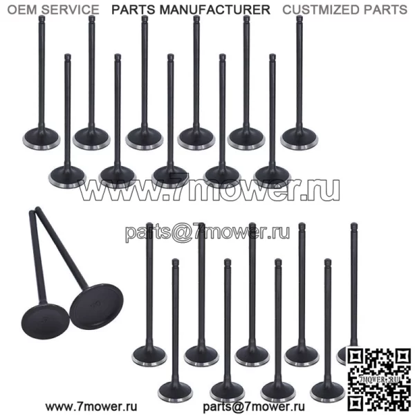 Впускные и выпускные клапаны для 00-09 Acura Honda Saturn 3.2L 3.5L SOHC 24v J32A1 - Image 2