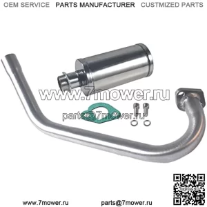 Обновленный выхлоп с глушителем для Coleman Powersports CT200U BT200X CT200u-ex, 212cc 196cc/6,5 л.с. картинг и газовый мини-велосипед