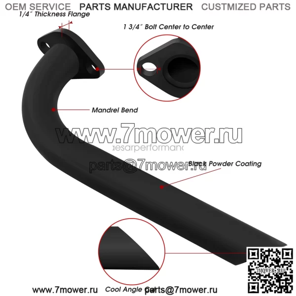 Выхлопная труба для Predator 212cc GX160 GX200 Coleman CT200U картинг и мини-велосипед - Image 2