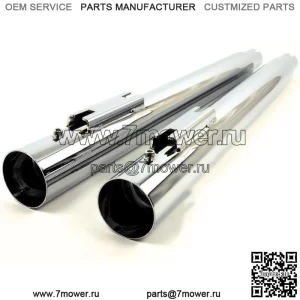 Хромированные накладные глушители выхлопной системы Harley Touring Dresser Bagger 1995-2016 гг. (Для: Harley-Davidson)