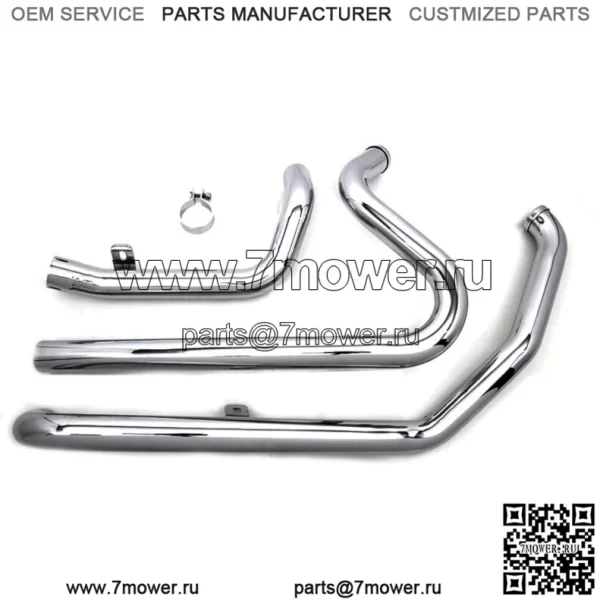 Хромированные выхлопные патрубки True Dual Crossover Harley Dresser Touring 2010-2016 (Для: Harley-Davidson)