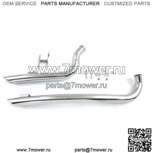 Новые 2-дюймовые изогнутые боковые выхлопные трубы, комплект труб Harley Softail (для: Harley-Davidson)