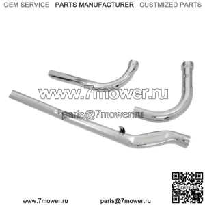 Хромированные патрубки выпускного коллектора Paughco Up Sweep Drag Panhead генератора Harley (для: Harley-Davidson)