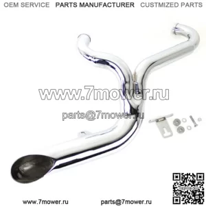 Хромированная выхлопная система 2 в 1 2:1 с боковой трубой Lake Side Harley FXD 91-05 (для: Harley-Davidson)