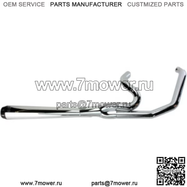 Выхлопная система Bassani Chrome Road Rage 2 Into 1 Megaphone Harley Dyna FXD 91-05 (Для: Harley-Davidson)