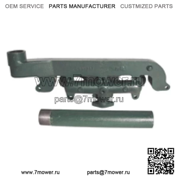 Выпускной коллектор AT13134 подходит для трактора John Deere 1010, газ AT21369 T19981