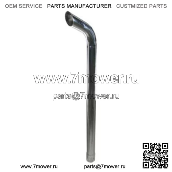 A-146490CHR Хромированная выхлопная труба с доп. Curve — подходит для моделей тракторов Case IH