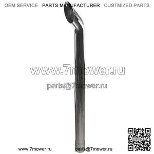 Выхлопная труба 42 x 2-1/2 дюйма, изогнутая, черная, подходит для John Deere 6300 6200 6110 6400