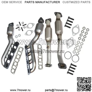 Для Nissan Titan 5.6L 2004-2015 коллекторные каталитические нейтрализаторы спереди и сзади все 4