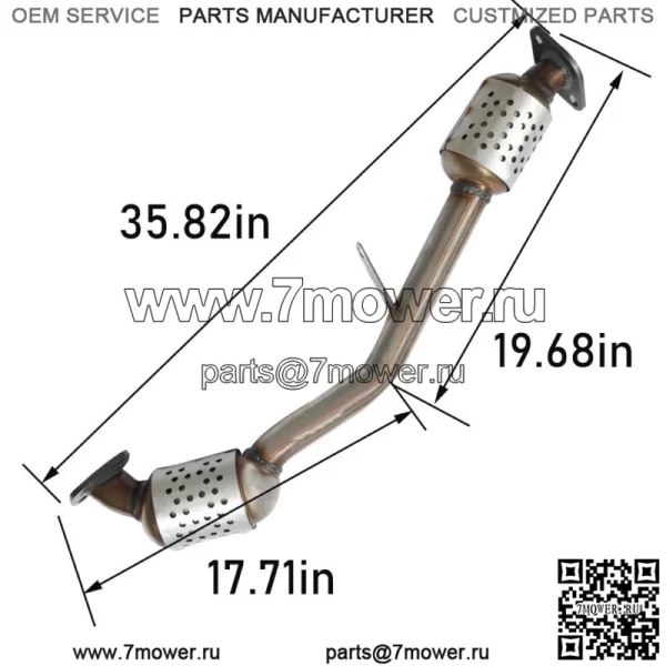Для Subaru 00-05 Outback Legacy 02-05 Impreza 99-06 Forester Каталитический нейтрализатор - Image 3