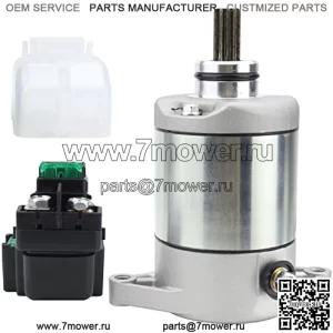Стартер и реле для Suzuki 02-07 Eiger 400 Auto LT-A400 2WD/4WD ATV, Eiger 400 2WD/4WD LT-F400 2002-2007 31100-38F00 18809 18840 SMU0297 31800-03G00