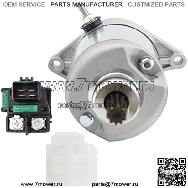 Стартер и реле для Suzuki 02-07 Eiger 400 Auto LT-A400 2WD/4WD ATV, Eiger 400 2WD/4WD LT-F400 2002-2007 31100-38F00 18809 18840 SMU0297 31800-03G00 - Image 2