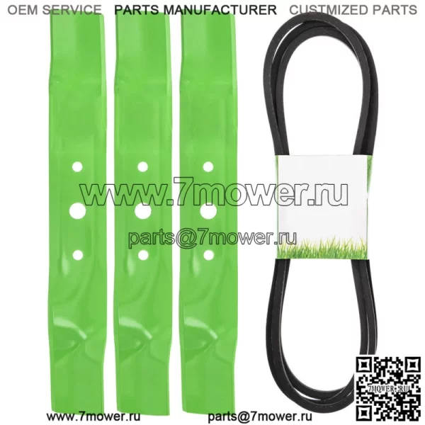 Ремень лезвия комплекта палубы для John Deere L120 L130 GX20250 GY20568 GX20571 48 дюймов