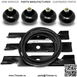 Комплект колес деки с ленточным отвалом для Exmark Turf Tracer 48 дюймов 116-5177 116-9981
