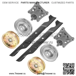Лезвие шпинделя и шкив для Husqvarna EZ4220 EZ4624 EZ4822 EZ5224 42 дюйма 46 дюймов 48 дюймов 52 дюйма