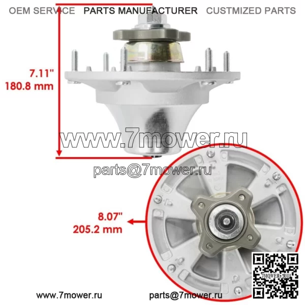 Шпиндель и отвал деки для John Deere Z510A Z710A Z910A Z915B Z920 ZTrak 48 дюймов - Image 2