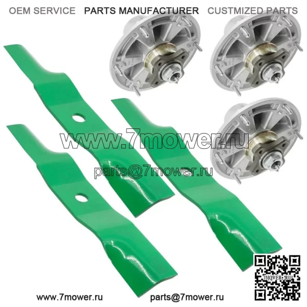 Шпиндель и отвал деки для John Deere Z510A Z710A Z910A Z915B Z920 ZTrak 48 дюймов - Image 4