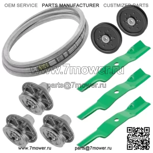 Шпиндель деки и ремень шкива лезвия для John Deere F620 F680 F687 ZTrak 48 дюймов 54 дюйма 60 дюймов