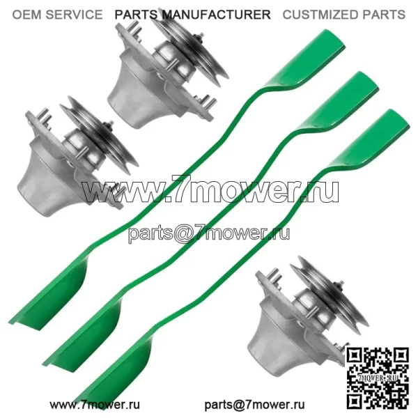 Шпиндель и отвал деки для John Deere F620 F680 F687 ZTrak 48 дюймов 54 дюйма 60 дюймов - Image 5