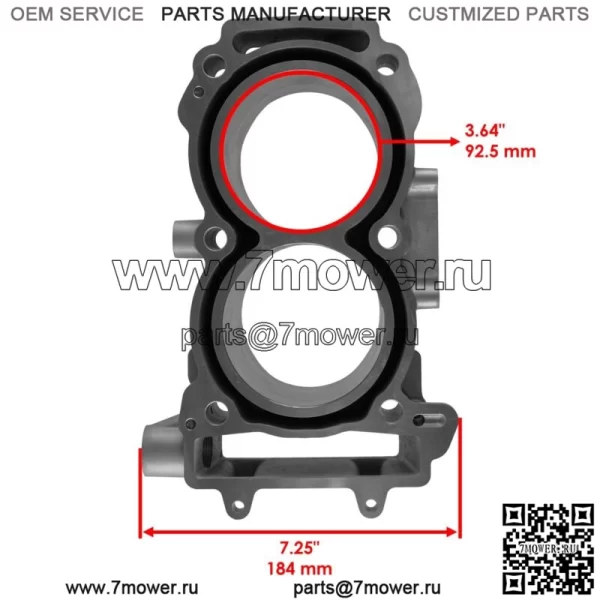 Цилиндр для Polaris Ranger 1000 2020-2021 93 мм диаметр 3023156 3023155 (для: Polaris) - Image 2