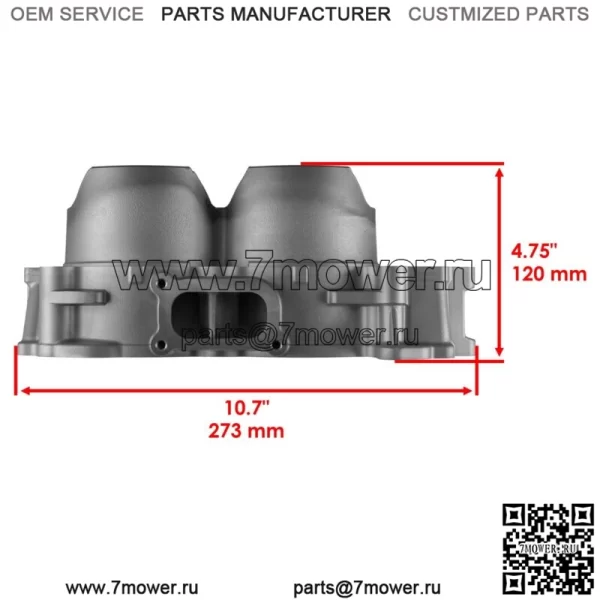 Цилиндр для Polaris Ranger 1000 2020-2021 93 мм диаметр 3023156 3023155 (для: Polaris) - Image 3